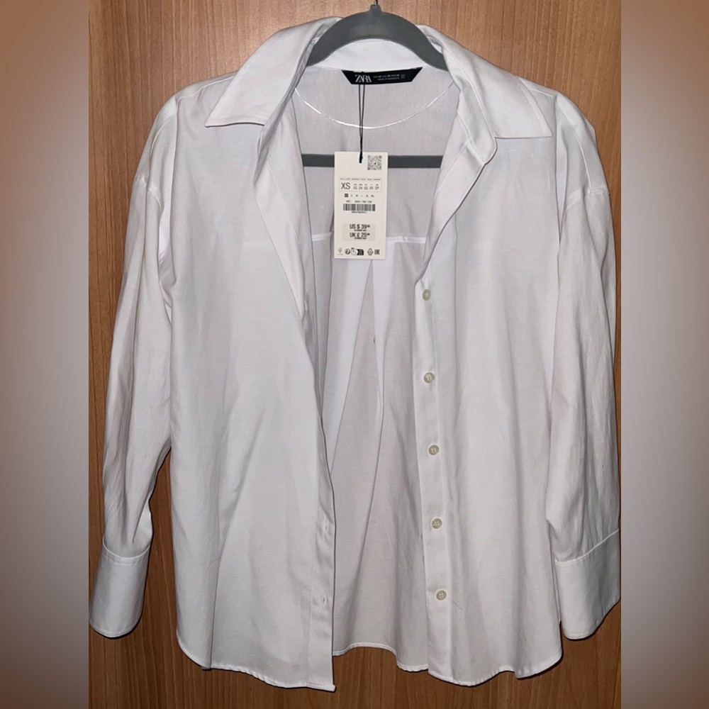 Zara Crisp White Shirt